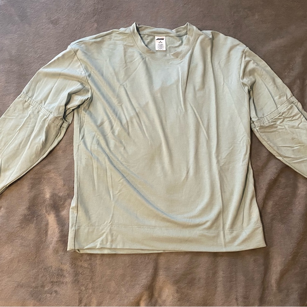 Avia Green Long Sleeve Sweater Relaxed Fit